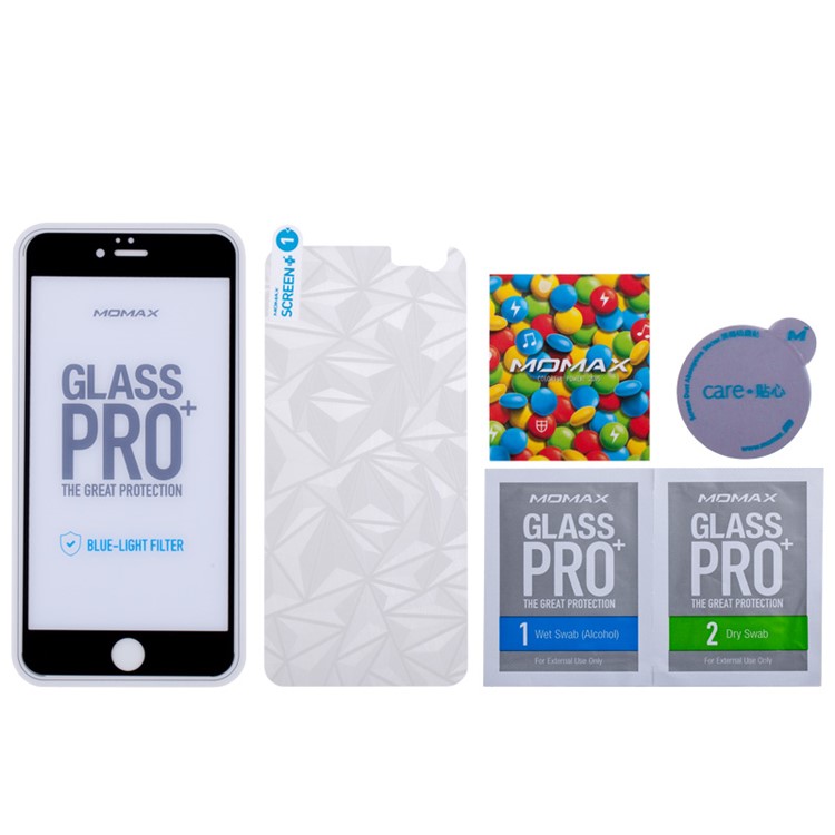 MOMAX Glass Pro+ for iPhone 6s Plus / 6 Plus Anti-blue-ray Tempered Glass Screen Protector 0.2mm - Black-6