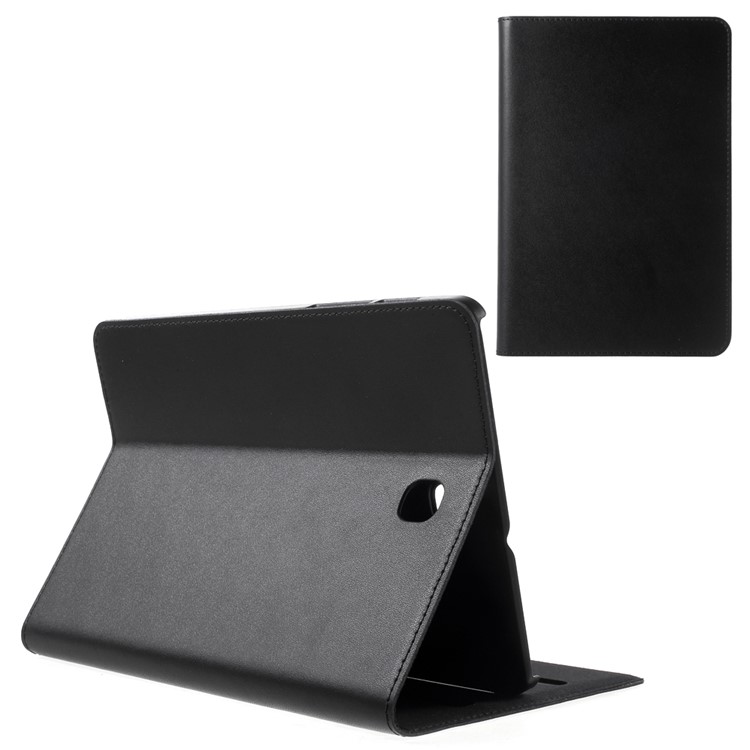 DOORMOON Genuine Leather Flip Case for Samsung Galaxy Tab S2 8.0 T715 T710 - Black-1