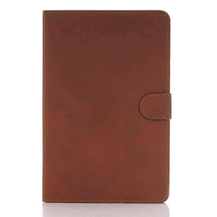 Cubierta retra del soporte de la caja del cuero del estilo para el iPad mini 4 - marrón-1