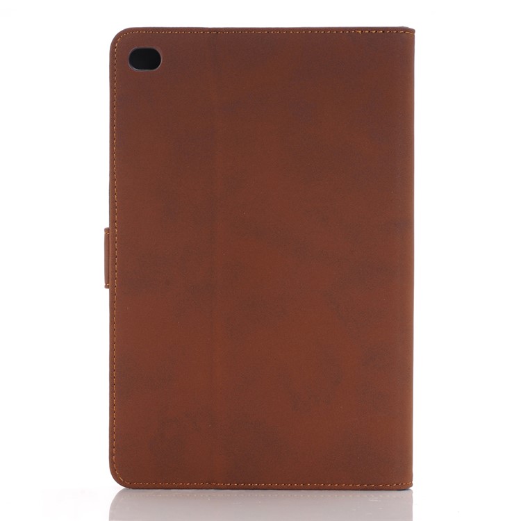 Cubierta retra del soporte de la caja del cuero del estilo para el iPad mini 4 - marrón-2