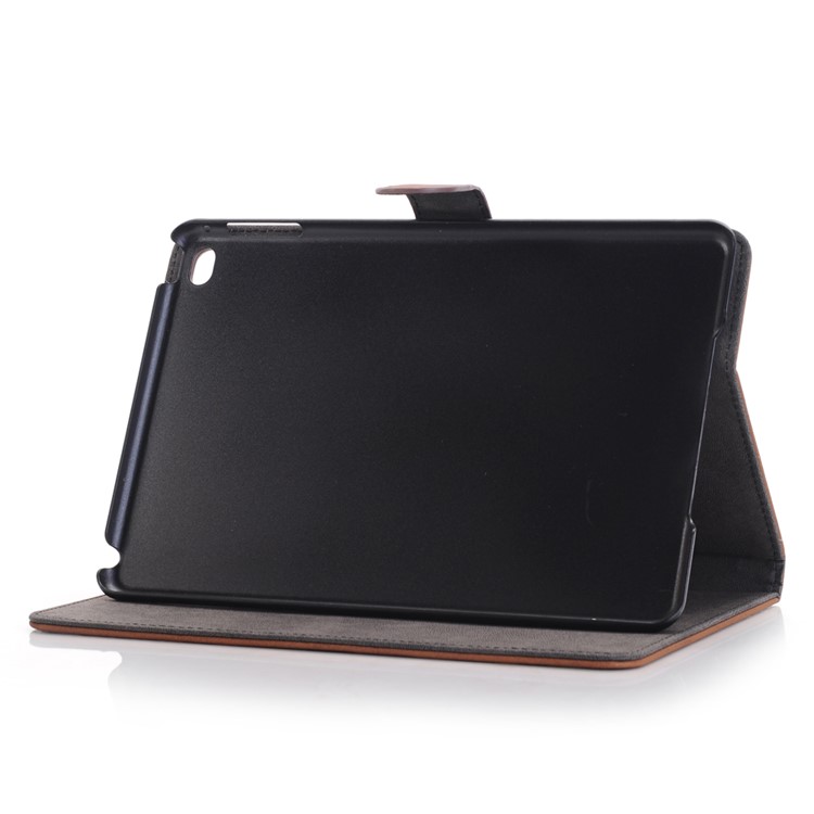 Cubierta retra del soporte de la caja del cuero del estilo para el iPad mini 4 - marrón-4