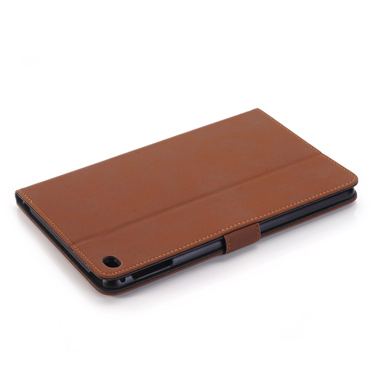Cubierta retra del soporte de la caja del cuero del estilo para el iPad mini 4 - marrón-6