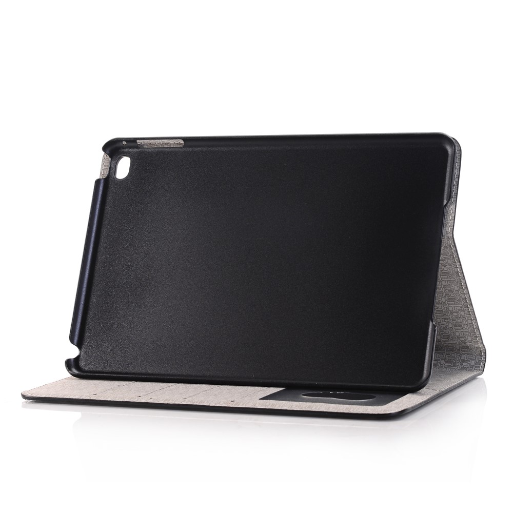 Krokodiltextur Leder Flip Cover Wallet Hülle Für Ipad Mini 4 - Schwarz