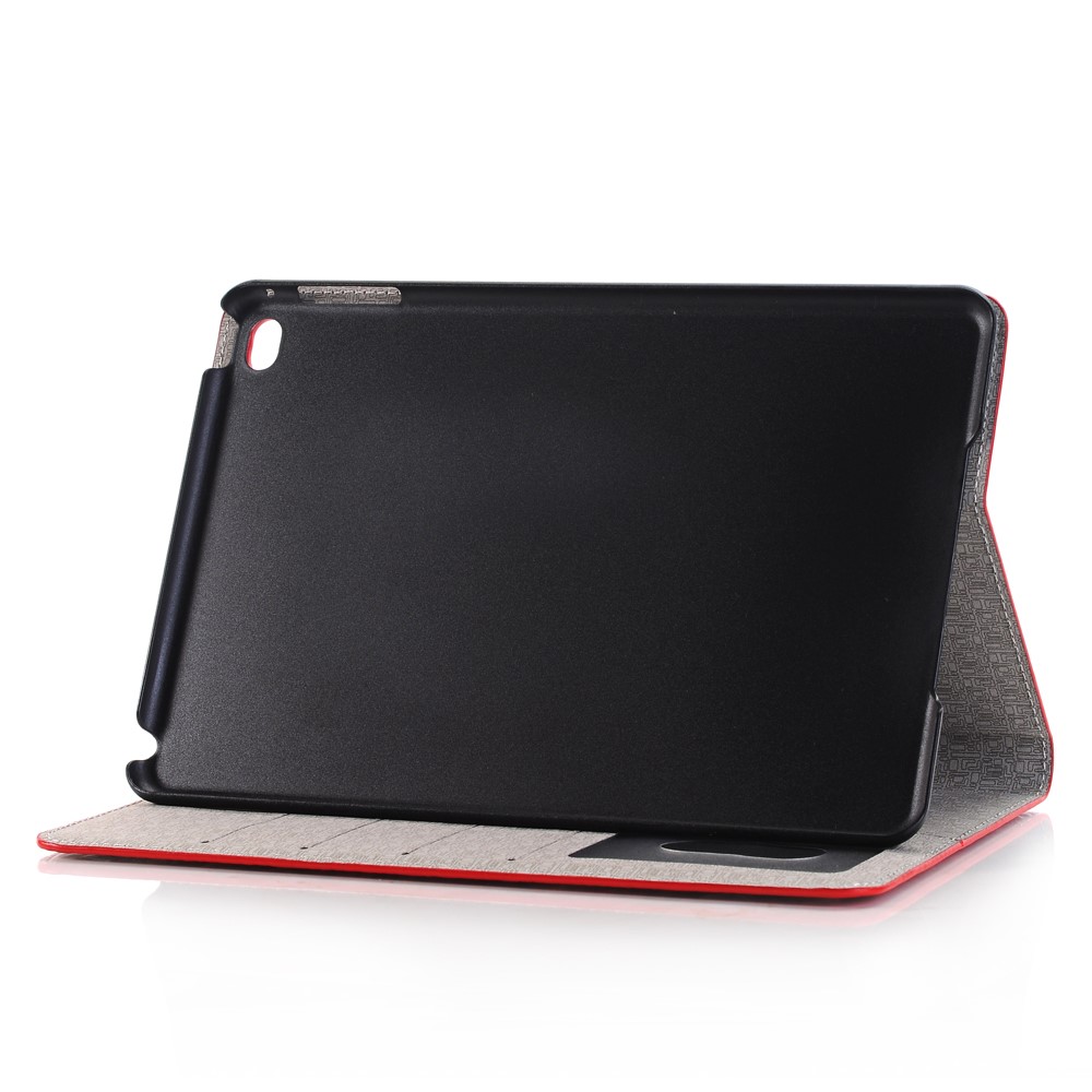 Crocodilo Textura Couro Flip Caso Cartão Titular Para Ipad Mini 4 - Vermelho-4
