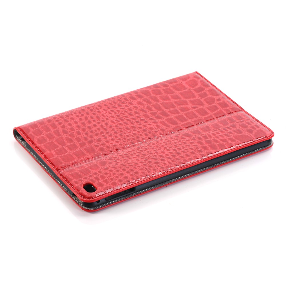 Crocodilo Textura Couro Flip Caso Cartão Titular Para Ipad Mini 4 - Vermelho-5