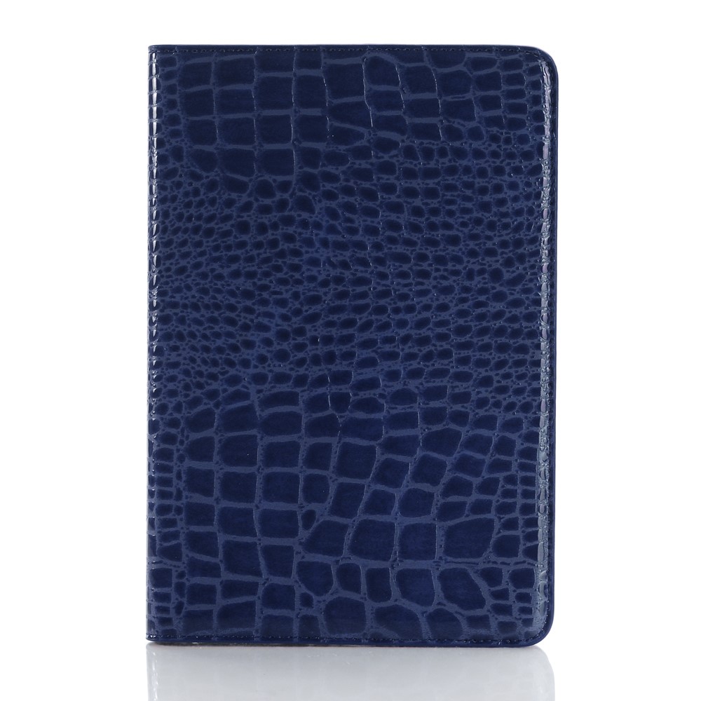 Krokodilleder Lederhülle Mit Portemonnaie Für Ipad Mini 4 - Blau-1