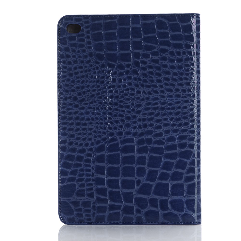 Krokodilleder Lederhülle Mit Portemonnaie Für Ipad Mini 4 - Blau-2