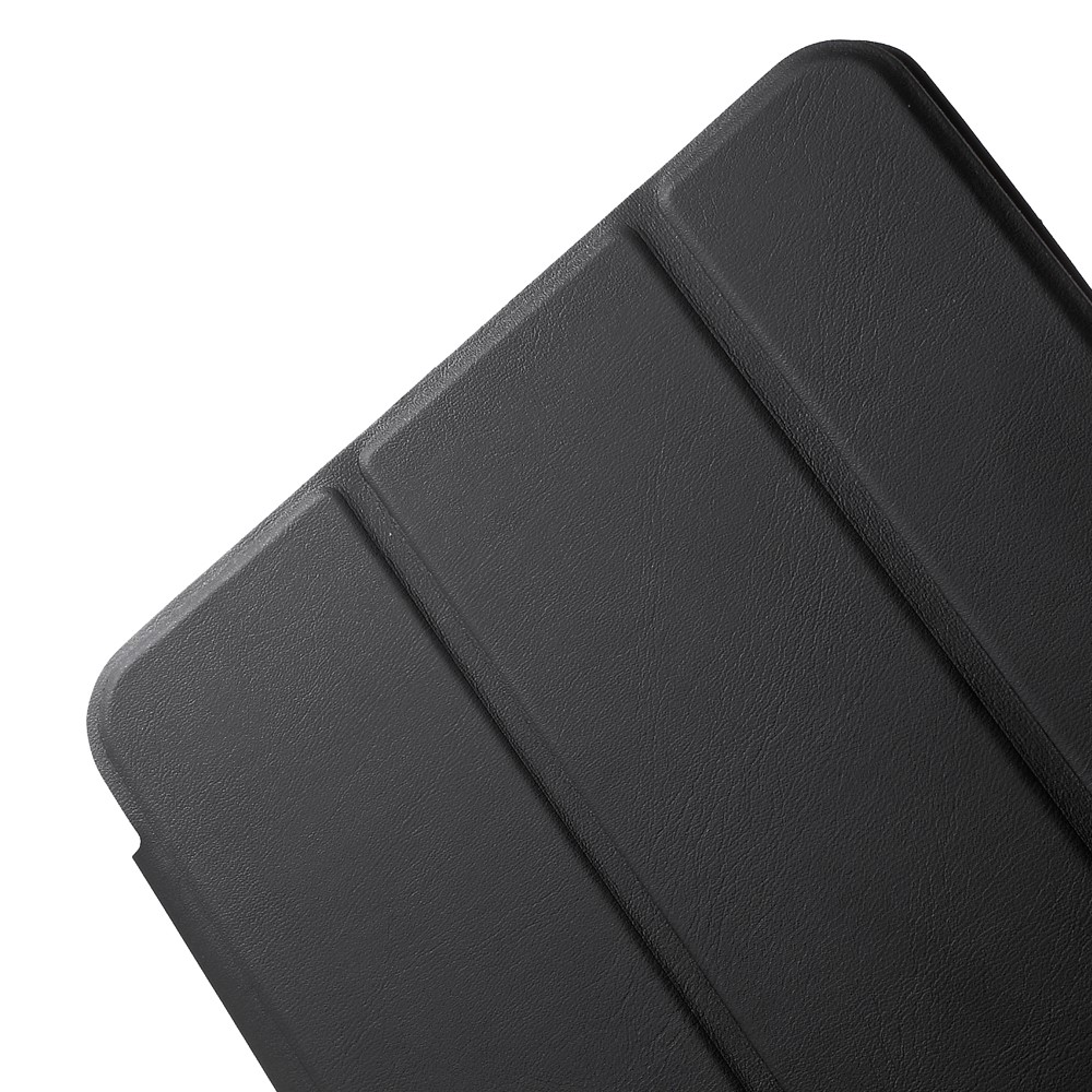 Caso Inteligente De Couro Magro Tri-fold Para Ipad Mini 4 Com Suporte - Preto