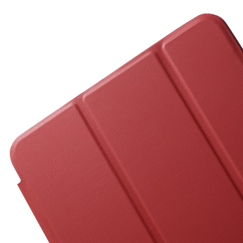 Tri-fold Stand Leather Smart Cover Accessory for iPad Mini 4 - Red-10