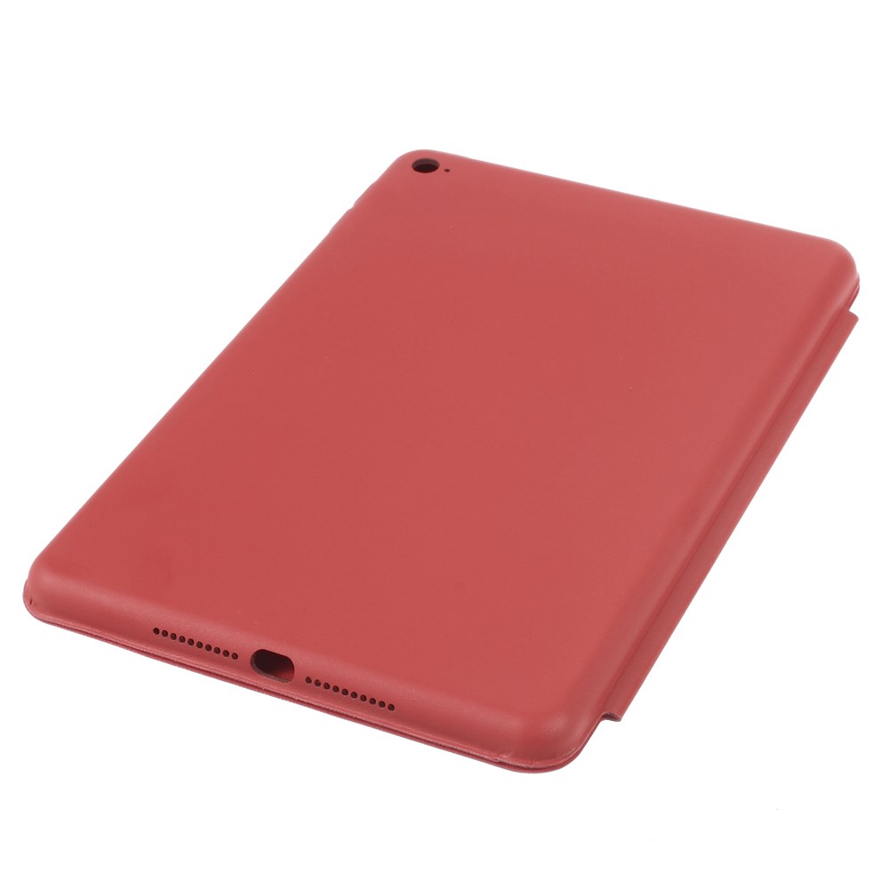 Tri-fold Stand Leather Smart Cover Accessory for iPad Mini 4 - Red-4