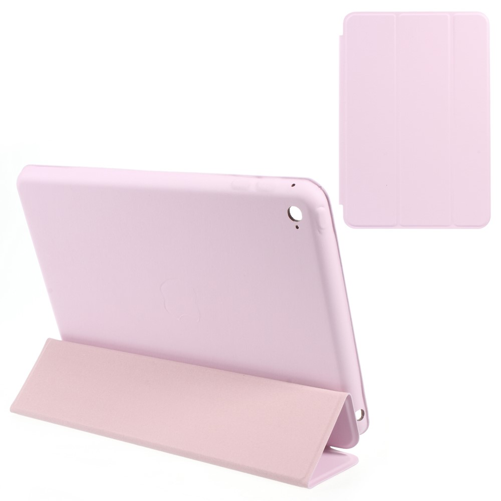 Tri-Fold-Stand-Smart Leder-Tablet-Abdeckung Für IPad Mini 4 - Rosa