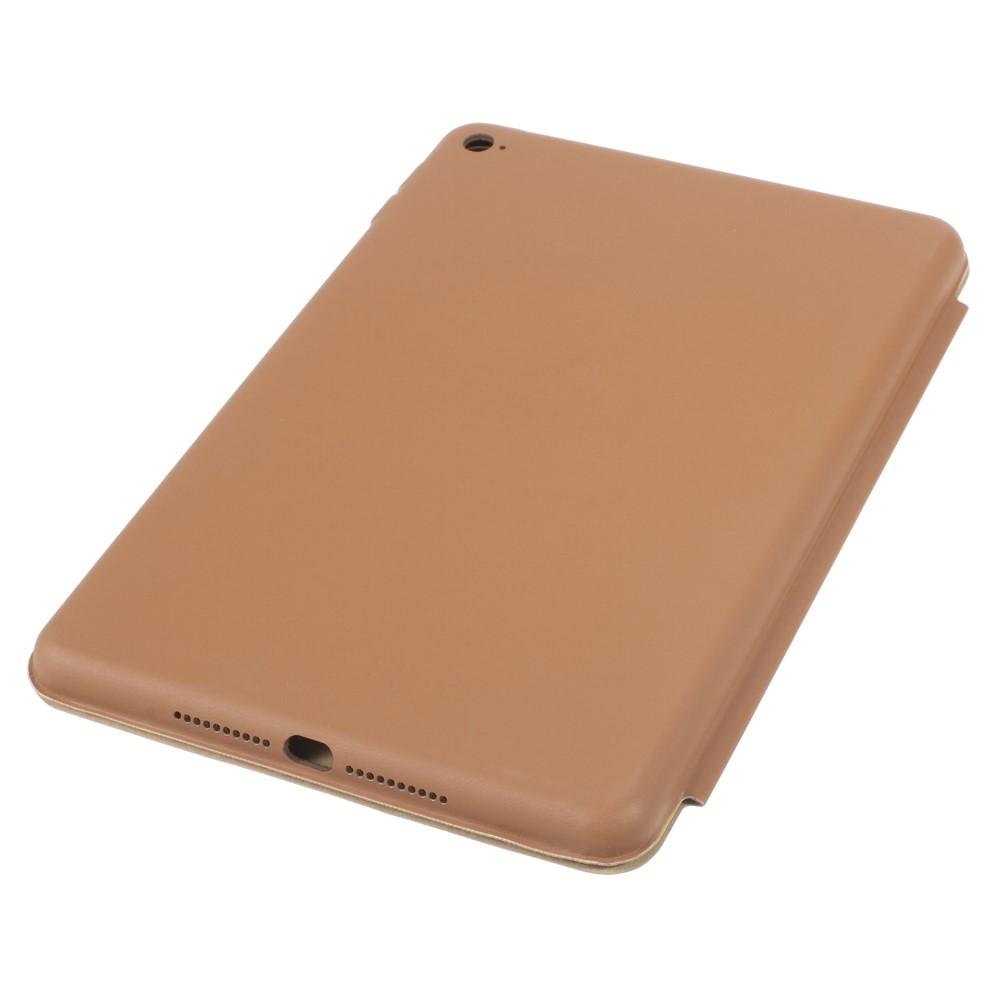 Slim Smart Leder Cover Für Ipad Mini 4 Mit Dreifachem Stand - Braun