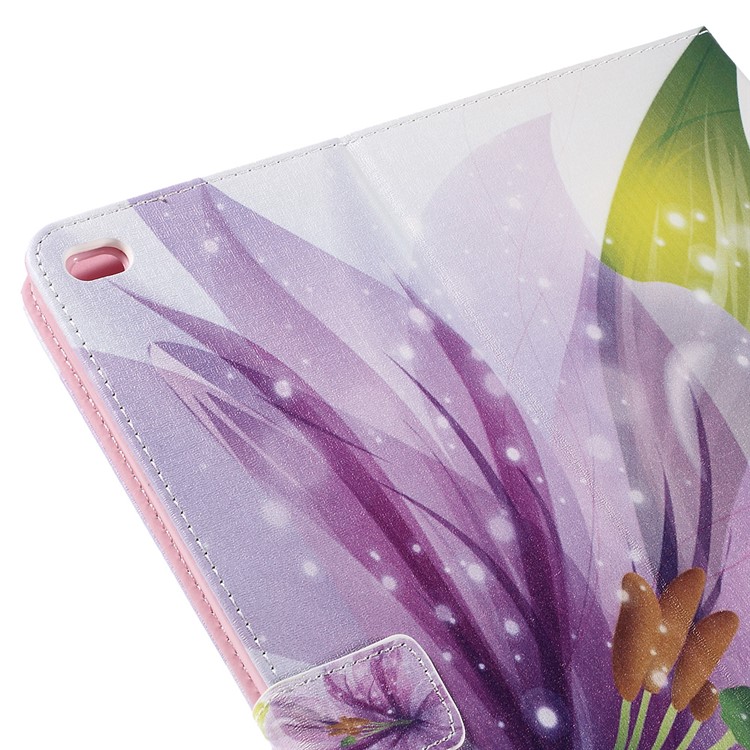Flip Diamonds Leather Smart Case Shell for iPad Pro 12.9 inch - Pretty Lily Flower-8