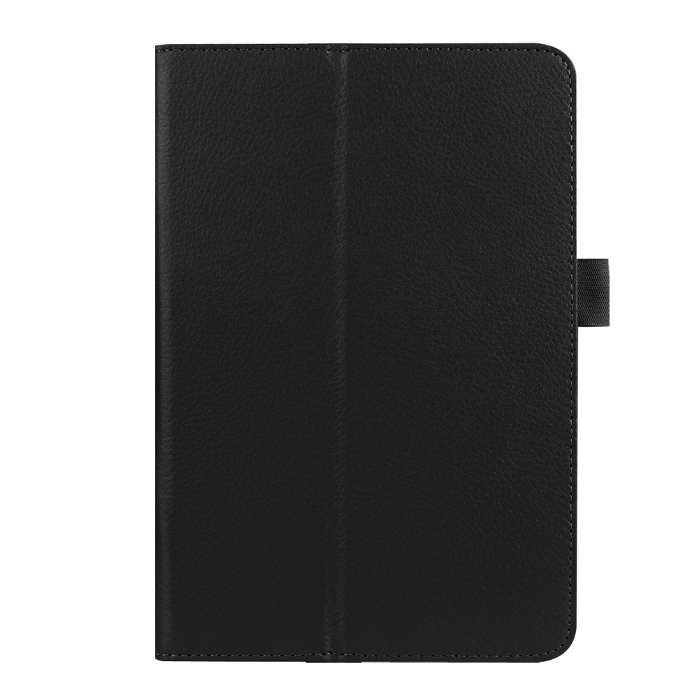 Litchi Texture Smart PU Leather Stand Case for iPad Mini 4 - Black-1