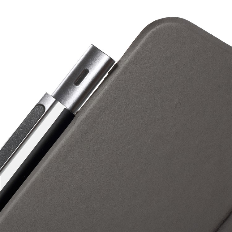 Single Tri-fold PU Leather Smart Case for iPad mini 4 - Black-6