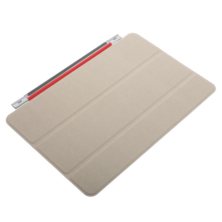 Single Tri-fold Stand Smart Leather Cover Shell for iPad mini 4 - Red-4