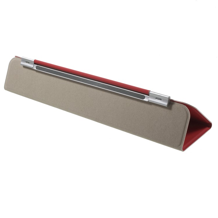 Single Tri-fold Stand Smart Leather Cover Shell for iPad mini 4 - Red-8