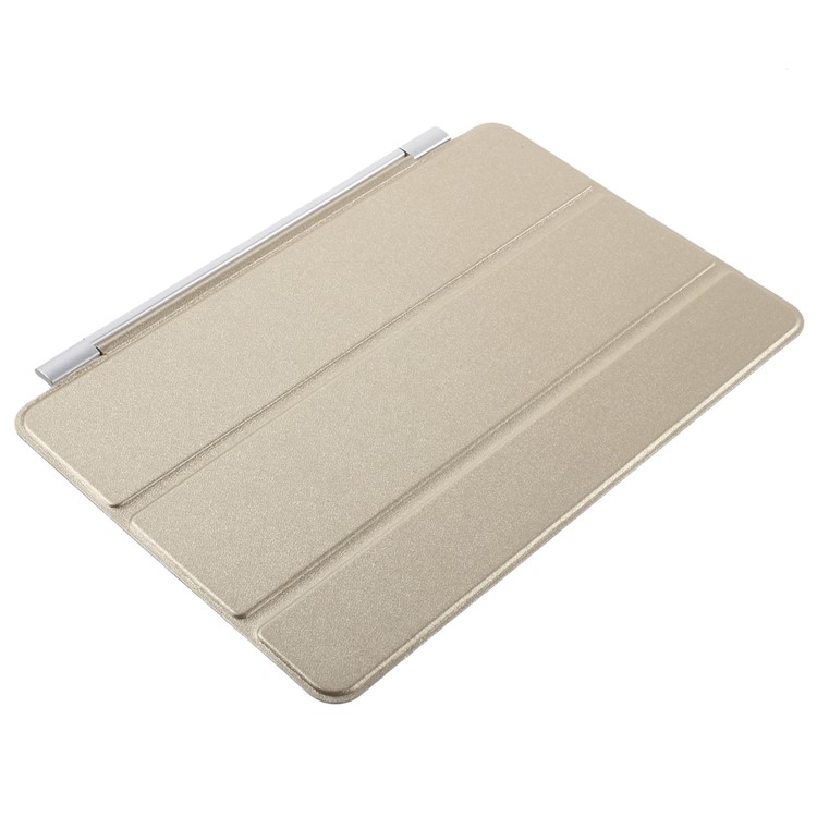 Single Tri-fold Stand Smart Protective Leather Cover for iPad mini 4 - Champagne-3