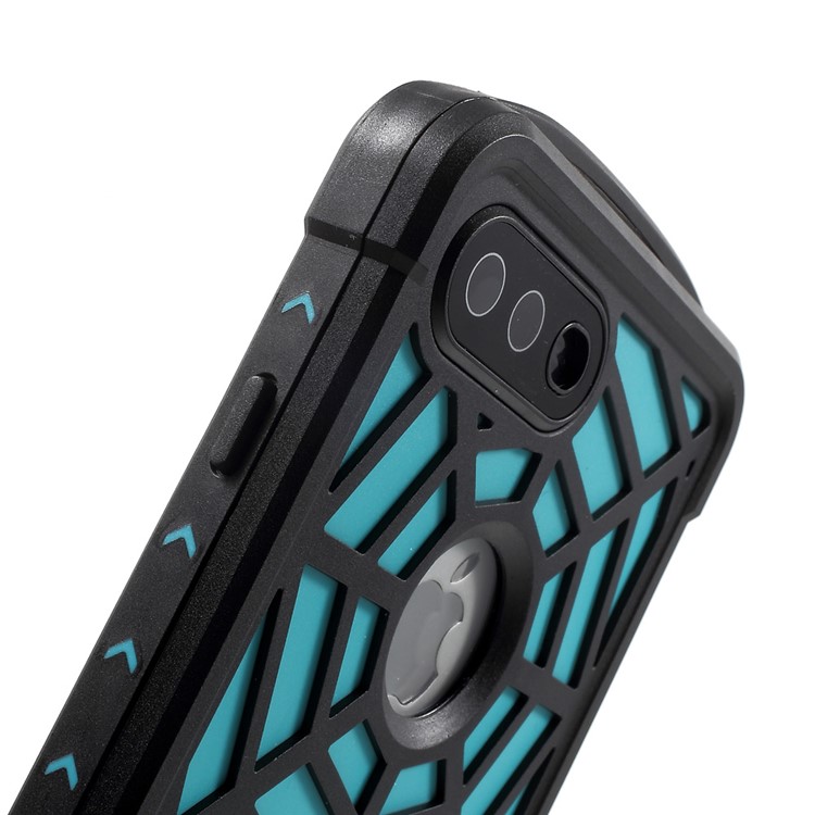 SPIDERCASE Waterproof Full Sealed PC+TPU Case for iPhone 7 Plus - Baby Blue-8