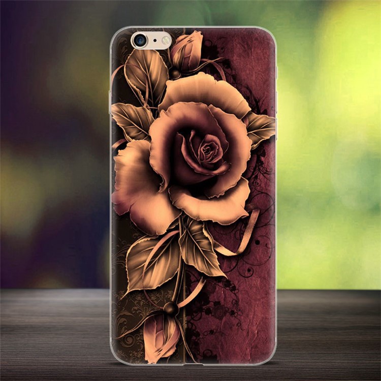Softlyfit Embossed TPU Case for iPhone 6s Plus / 6 Plus - Gothic Rose-1