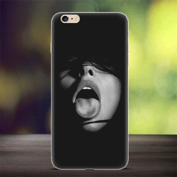 Softlyfit Embossing TPU Back Case for iPhone 6s 6 - Hot Lady-1