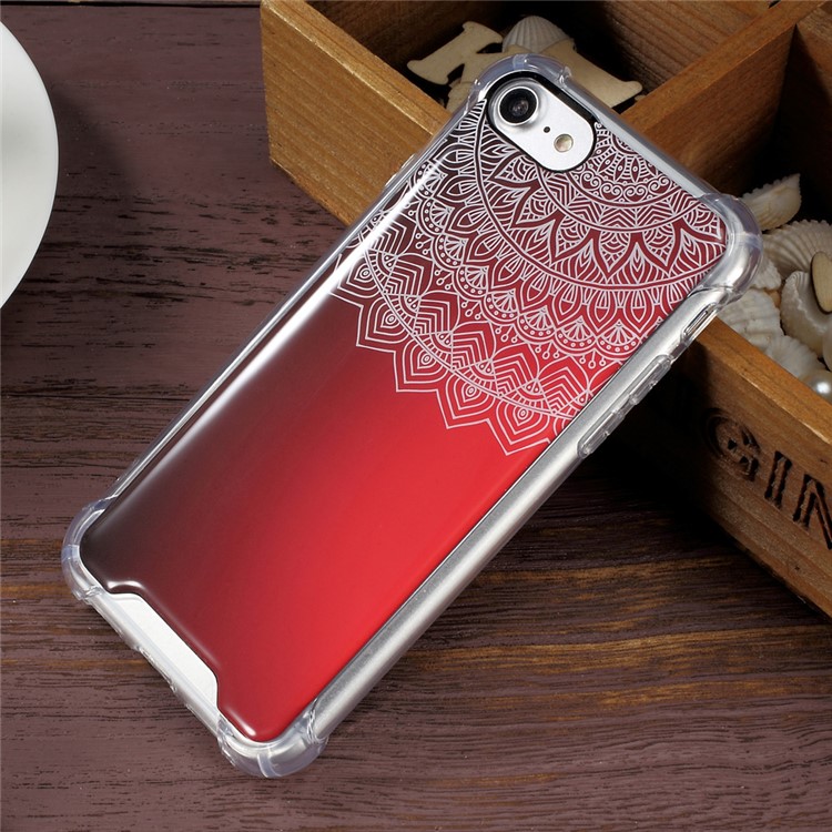 Epoxy Scratch-proof PC + Bayer 3695 TPU Hybrid Phone Case for iPhone 7 4.7 inch - Mandala-1