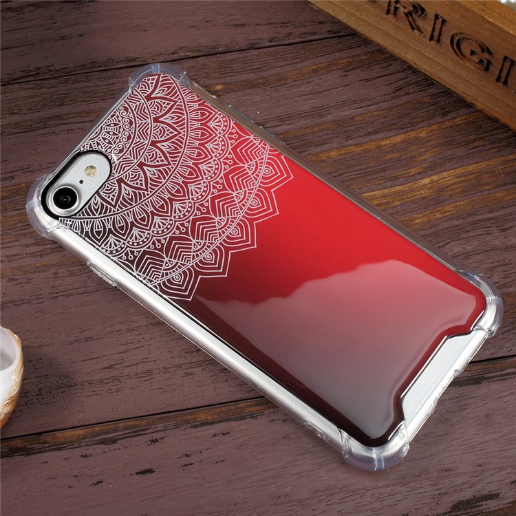 Epoxy Scratch-proof PC + Bayer 3695 TPU Hybrid Phone Case for iPhone 7 4.7 inch - Mandala-3