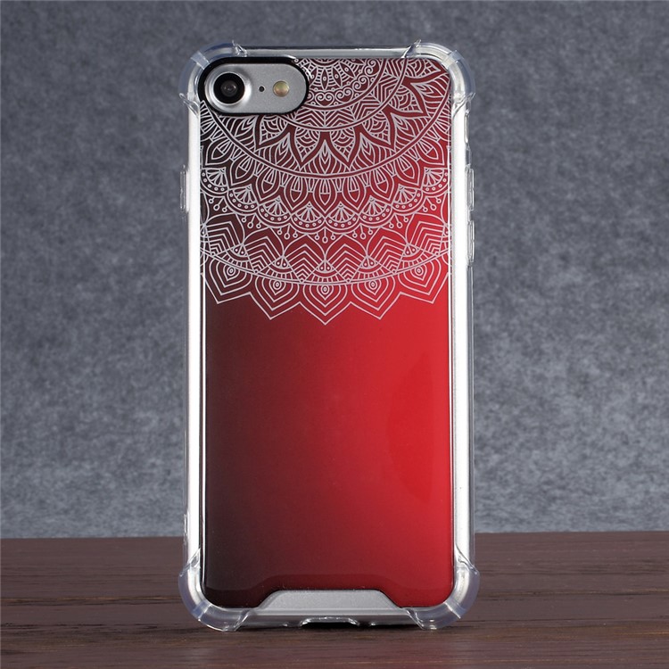 Epoxy Scratch-proof PC + Bayer 3695 TPU Hybrid Phone Case for iPhone 7 4.7 inch - Mandala-5
