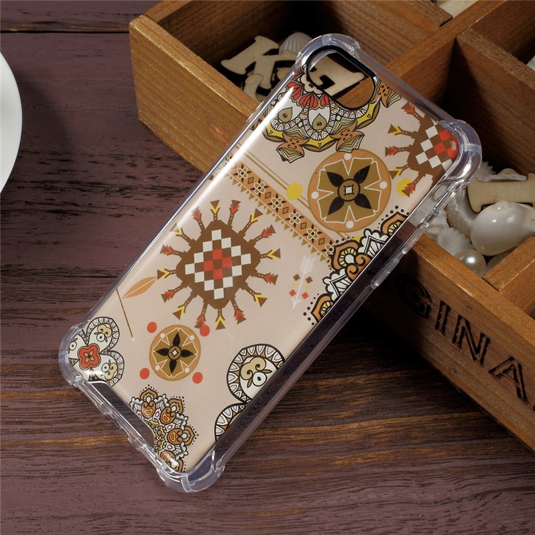 Epoxy Scratch-proof PC + Bayer 3695 TPU Combo Phone Cover for iPhone 8/7 4.7 inch - Geometric Patterns-3