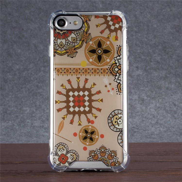 Epoxy Scratch-proof PC + Bayer 3695 TPU Combo Phone Cover for iPhone 8/7 4.7 inch - Geometric Patterns-5
