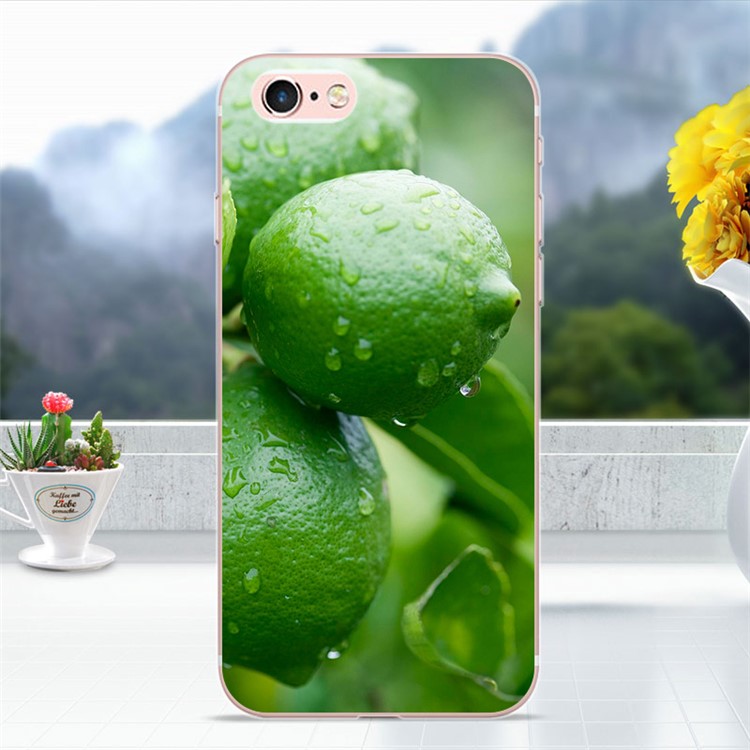 Softlyfit Embossed TPU Case for iPhone 6s Plus / 6 Plus - Green Lemon-1