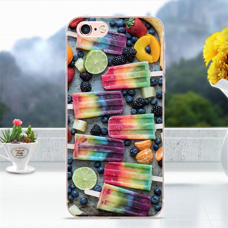 Softlyfit Embossed TPU Soft Case for iPhone 6s Plus / 6 Plus - Mixed Fruit Popsicles-1