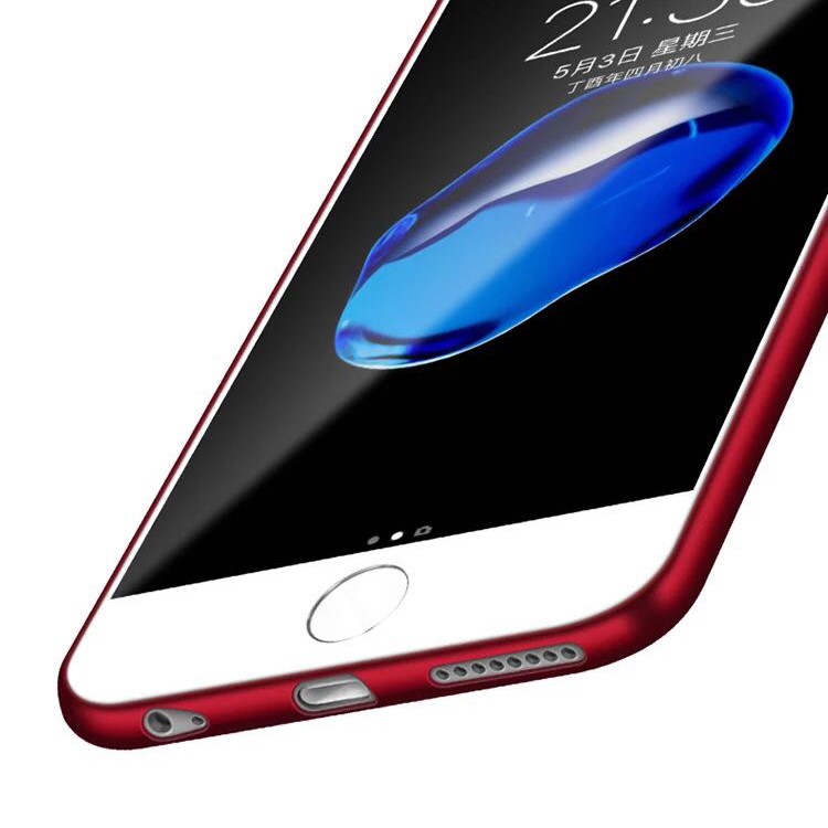 For iPhone 6s 6 3D Cartoon Peach Cable Winder TPU Kickstand Back Cover - Red / Peach in Love-11