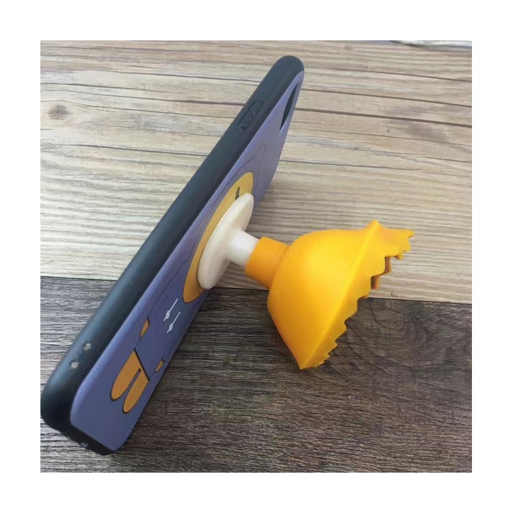 Creative Patterned Adorable Silicon Lion Cable Winder TPU Kickstand Phone Case for iPhone 6S/6 4.7 inch-4