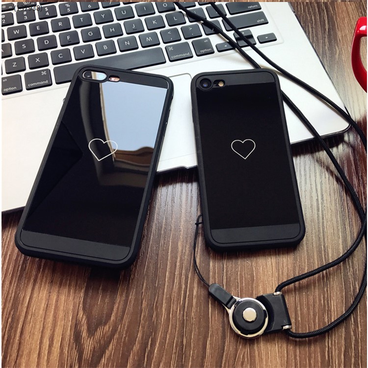 Mirror-like Hybrid TPU + Acrylic Protection Mobile Phone Back Cover for iPhone 6s Plus/6 Plus 5.5 inch - Black-3