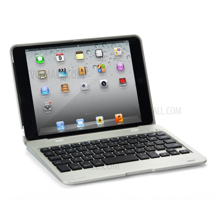 

WITSPAD M3 Mini Bluetooth Keyboard Smart Protective Case for iPad Mini 1 2 3 - Silver Color, iPad Mini 2
