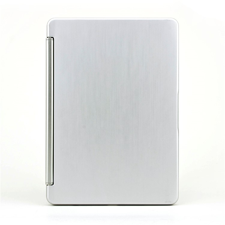 WITSPAD F8S Aluminum Bluetooth Keyboard Stand Cover for iPad Air w/ Colorful Backlight - Silver Color-15