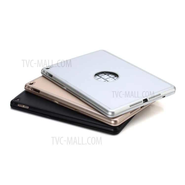 WITSPAD F8S Bluetooth Teclado Alumínio Shell Para Ipad Air 2 Com Luz De Fundo Colorida - Cor De Ouro-20
