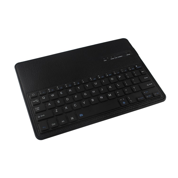 Removable Bluetooth Keyboard + Leather Case for iPad Air 2 with Stand - Black-13