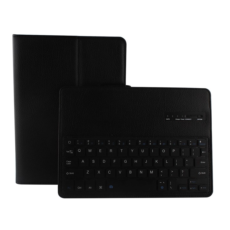 Removable Bluetooth Keyboard + Leather Case for iPad Air 2 with Stand - Black-14