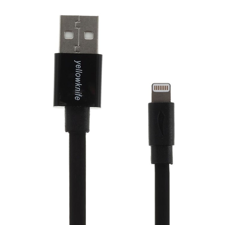YELLOWKNIFE MFi Certified IOS8 1M Lightning 8pin Charge Sync Cable for iPhone 6 Plus / 6 / 5s / 5 / 5c iPad iPod - Black-1