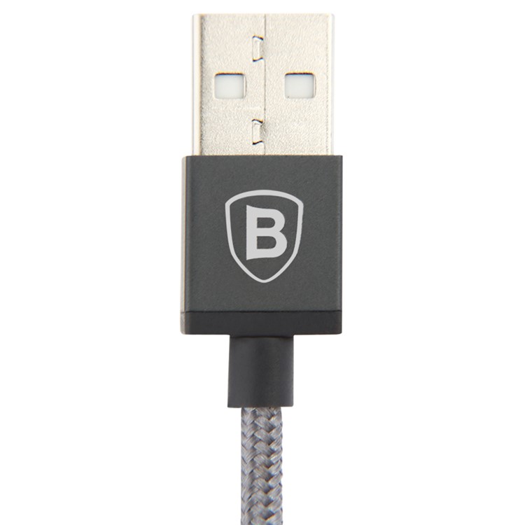 BASEUS MFI Lightning 8pin USB Charge Data Sync Cable Simple Version of AntiLa Series for iPhone iPad iPod - Grey-2