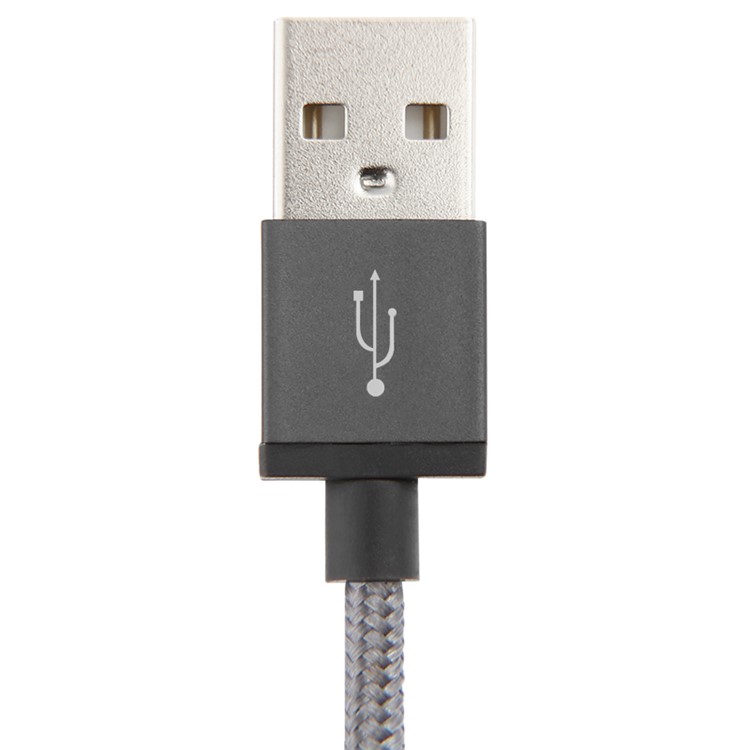 BASEUS MFI Lightning 8pin USB Charge Data Sync Cable Simple Version of AntiLa Series for iPhone iPad iPod - Grey-3