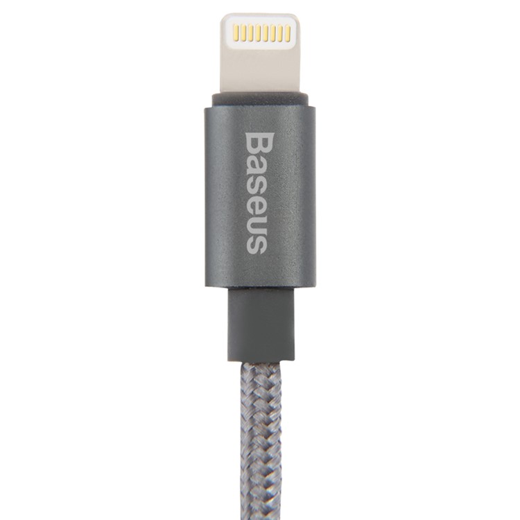 BASEUS MFI Lightning 8pin USB Charge Data Sync Cable Simple Version of AntiLa Series for iPhone iPad iPod - Grey-4