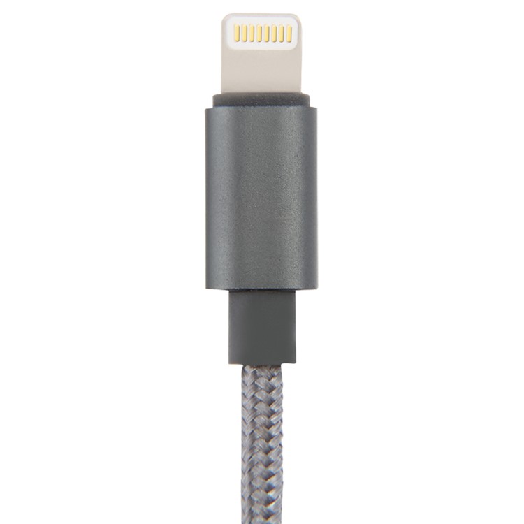 BASEUS MFI Lightning 8pin USB Charge Data Sync Cable Simple Version of AntiLa Series for iPhone iPad iPod - Grey-5