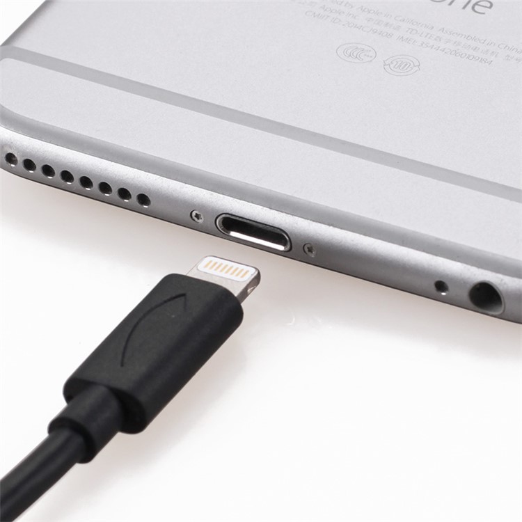 YELLOWKNIFE MFi Certified 1.5M Coiled Lightning 8pin USB Data Charging Cable for iPhone iPad - Black-4