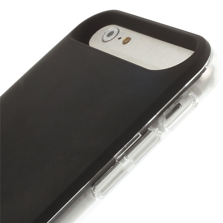 IFANS MFI Certified for iPhone 6 6s External Battery Case 3100mAh w/ Extra Bumper - Black / Transparent-4