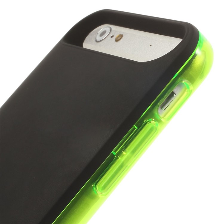 IFANS MFI Certified for iPhone 6 6s External Backup Battery Case 3100mAh w/ Extra Bumper - Black / Green-4