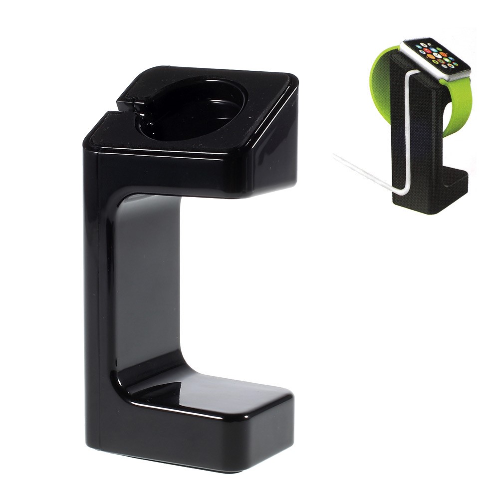 Plastic Displaying Stand Holder Mount for Apple Watch - Black-1