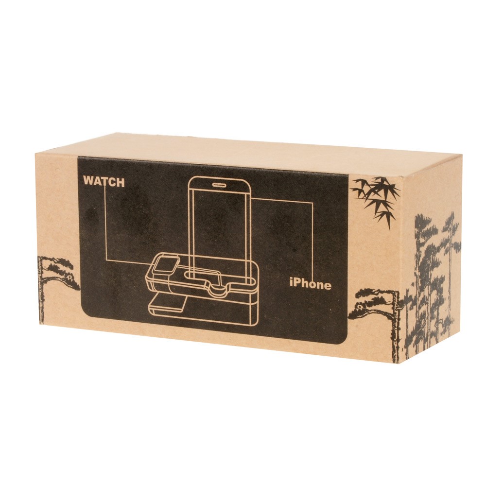 Wood Charging Holder Display Bracket for iPhone 6 / Apple Watch 38mm / 42 mm, etc-8